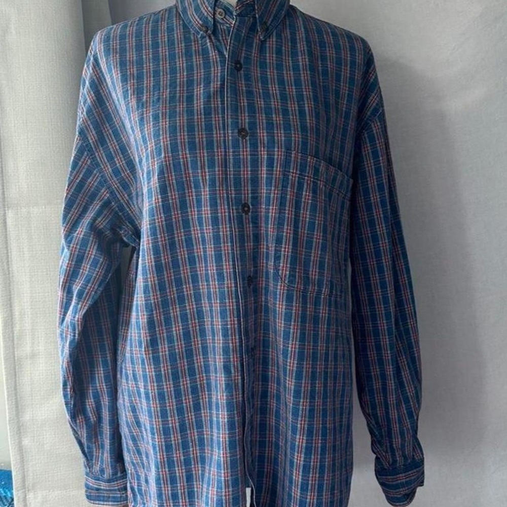 Halifax vintage plaid button down shirt